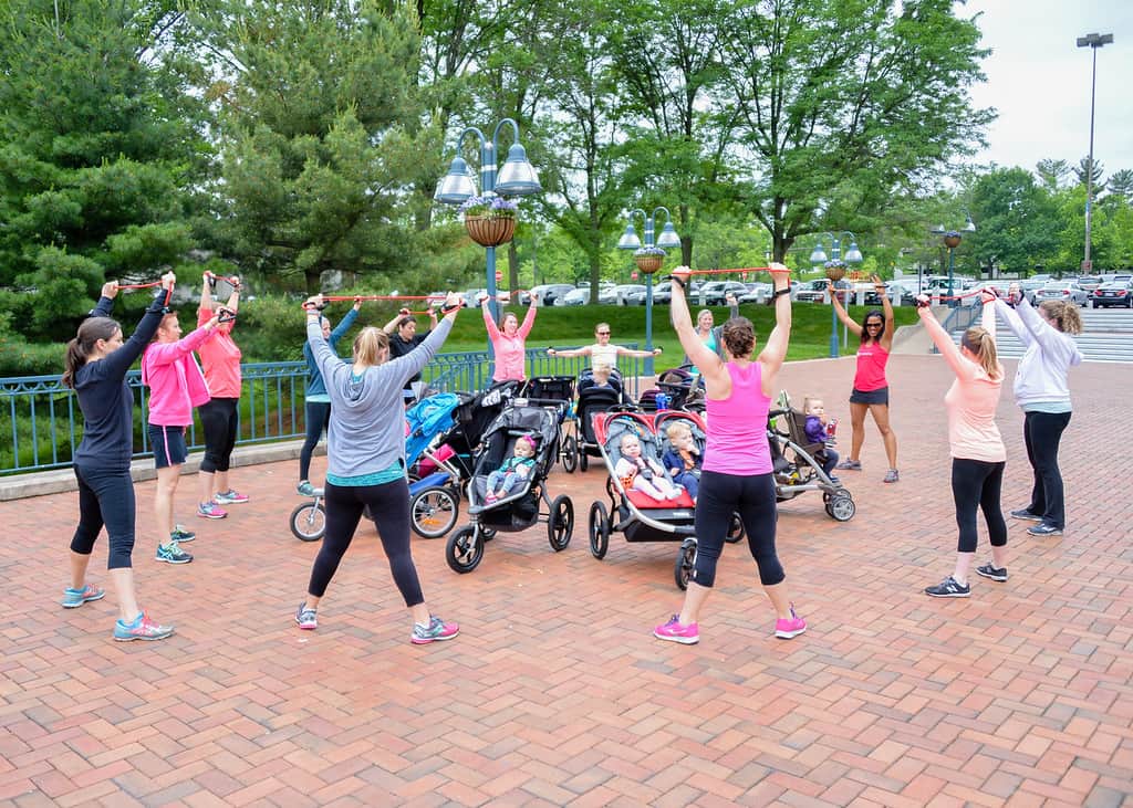 Workout Class in the park for moms